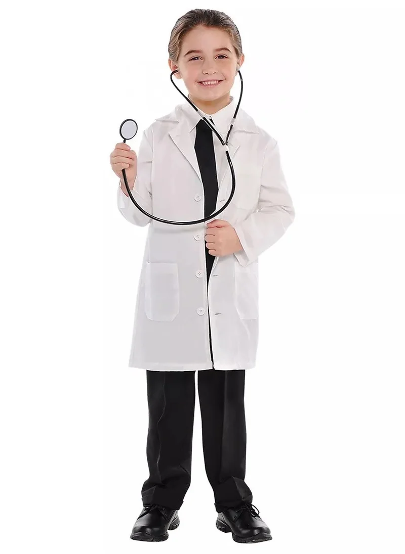 أمسكان Kids Doctor Lab Coat, Child Pretend Play Costume for Boys & Girls