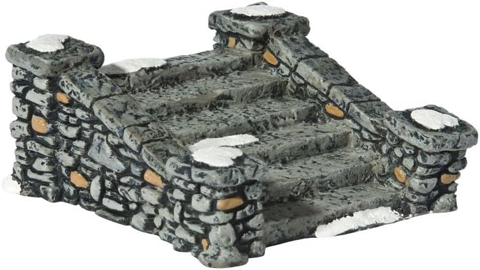 Plastic Accessories for Villages Limestone Steps Accessory Figurine