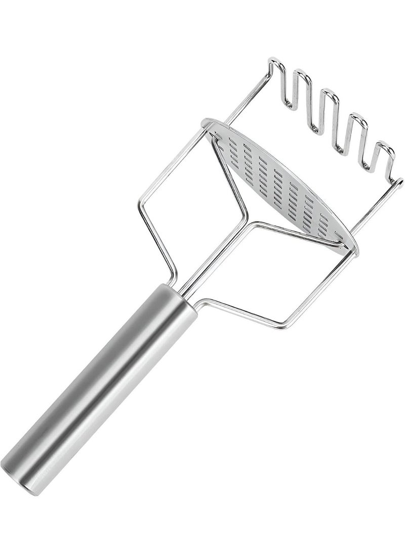 فالمر هراسة بطاطس من الستانلس ستيل بتصميم مزدوج الضغط، مقاومة للتآكل وسهلة التنظيف، مثالية لهرس البطاطس والجزر والبطاطا الحلوة والجبن، مقبض مريح مانع للانزلاق، آمنة غذائيًا ومتينة للاستخدام اليومي - Image 2