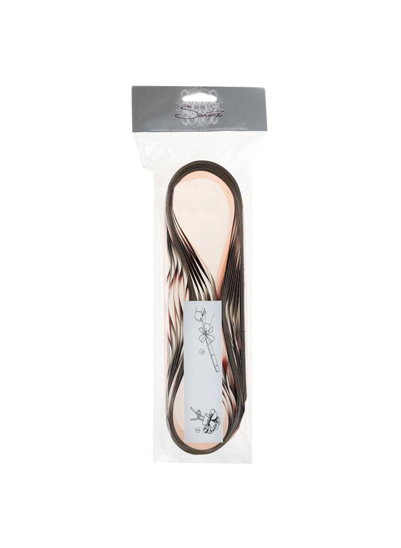 سانتيكس فيونكة هدايا صغيرة مزخرفة من البوليستر باللون الذهبي الوردي، 12 سم، عبوة من 5 قطع - Image 3