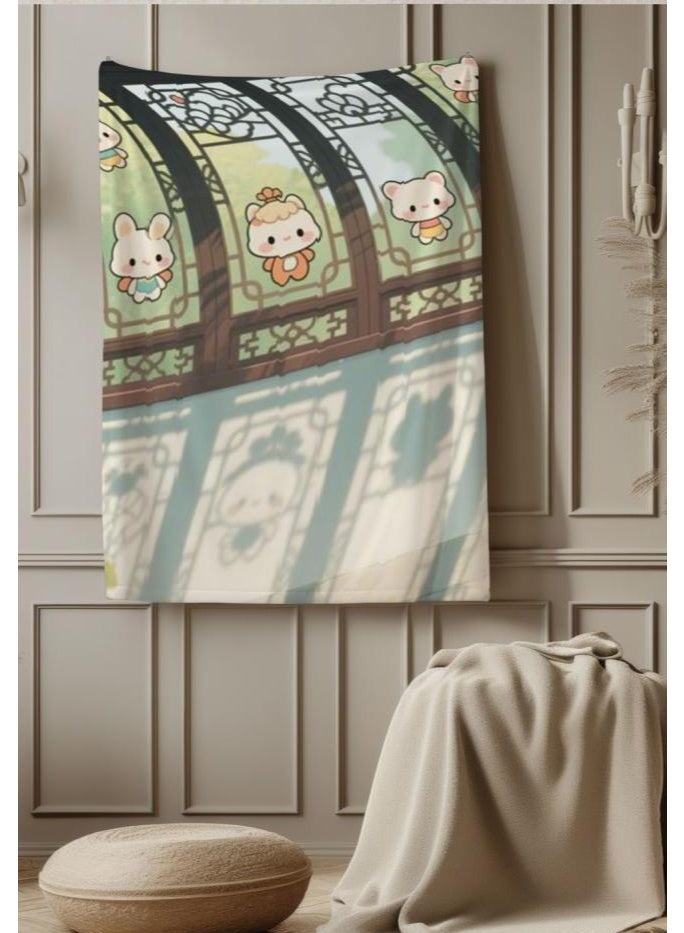 general Baby and children's cartoon flannel thin blanket (warm and comfortable, suitable for sleep, game use) 70cm*100cm - Image 5