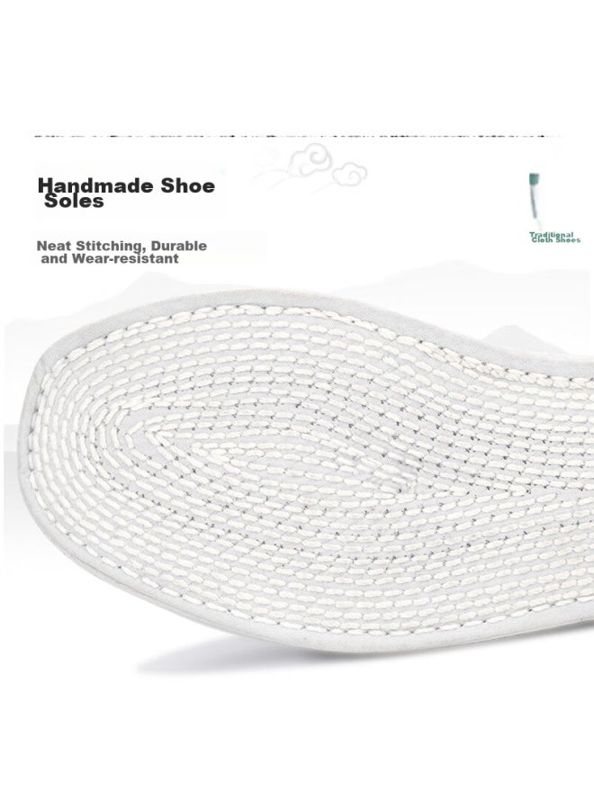 Weizhi Men's Traditional Beijing Cloth Shoes With Thousand-layer Sole, Slip-on Chinese Style Shoes For Middle-aged And Elderly Men Wz1005 Size 43 - Image 2