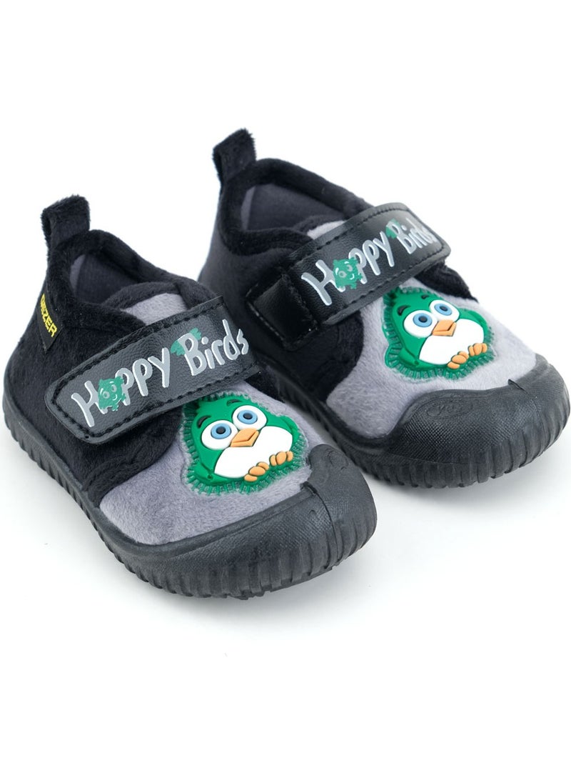 Gezer - Winter Velcro Adjustable Comfortable Sole Happy Birds Baby Boys Slippers - Image 1