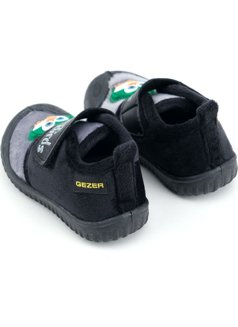 Gezer - Winter Velcro Adjustable Comfortable Sole Happy Birds Baby Boys Slippers - Image 1