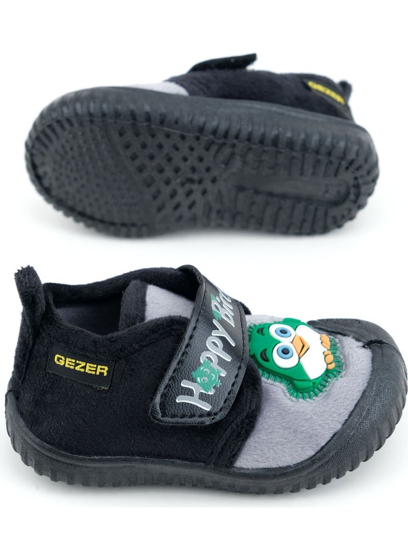 Gezer - Winter Velcro Adjustable Comfortable Sole Happy Birds Baby Boys Slippers - Image 1
