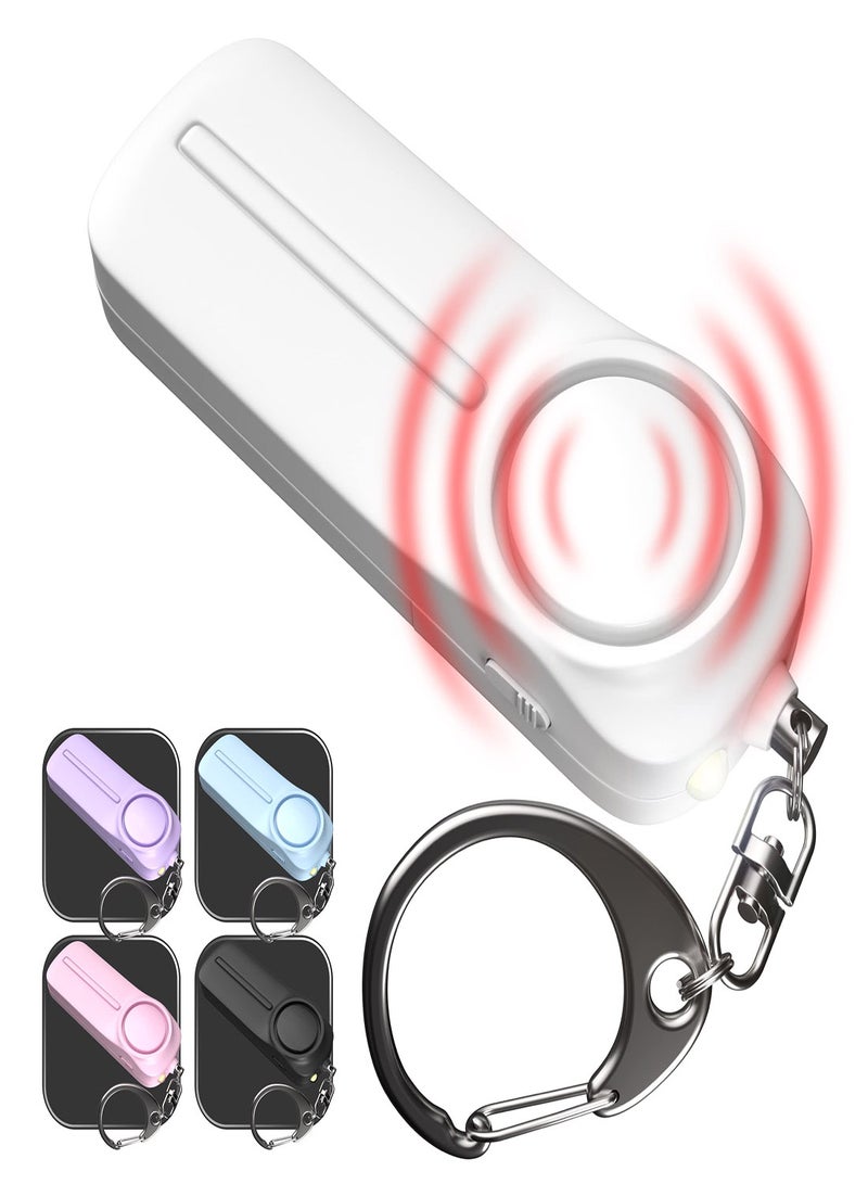 Personal Alarm Personal Safety Panic Alarm Keychain Emergency Self Defence 130 dB Loud Siren Protection Device with LED Light Simple Operation Reusable for Women Kids Elders - Image 1