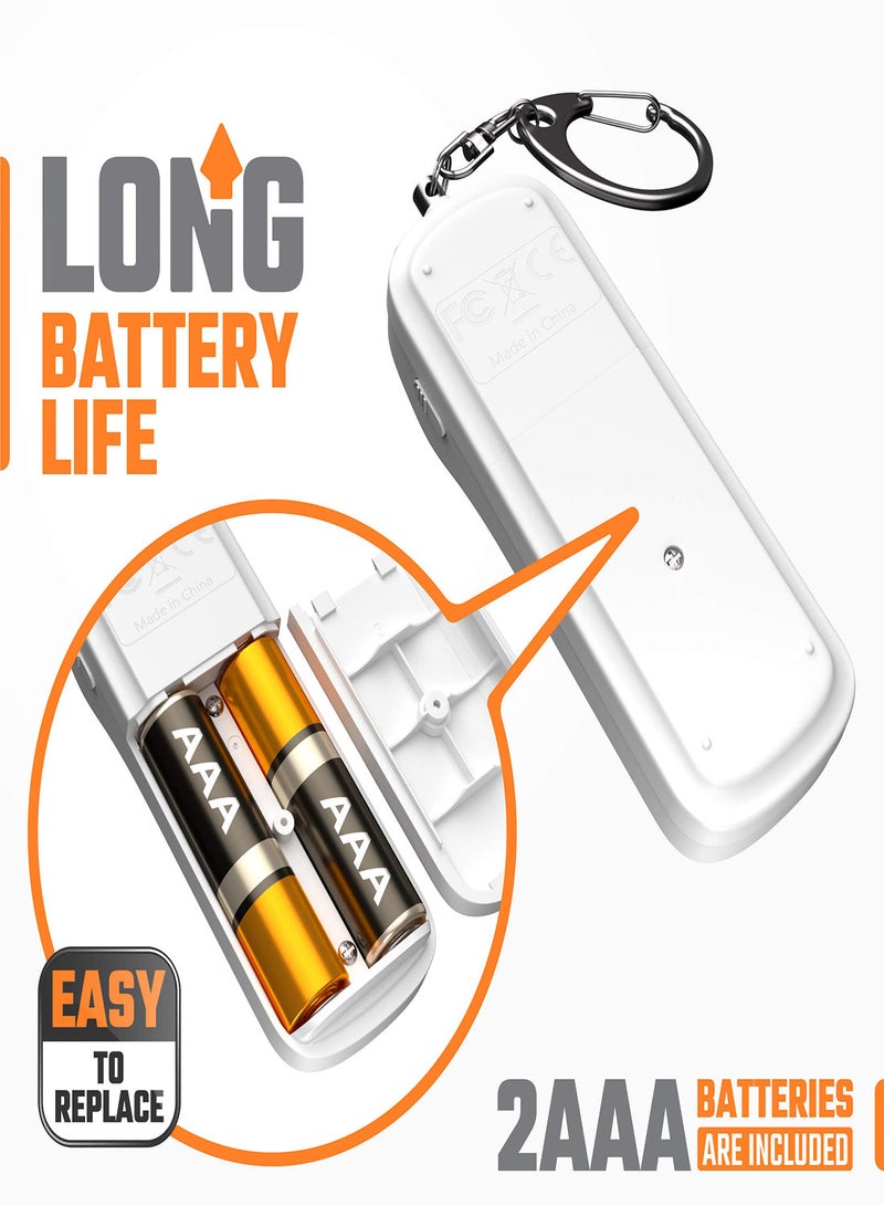 Personal Alarm Personal Safety Panic Alarm Keychain Emergency Self Defence 130 dB Loud Siren Protection Device with LED Light Simple Operation Reusable for Women Kids Elders - Image 2