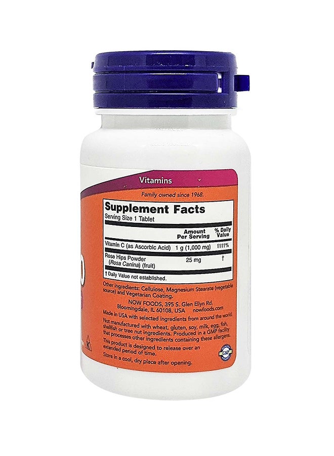 Now Foods Vitamin C-1000 30 Tablets - Image 2