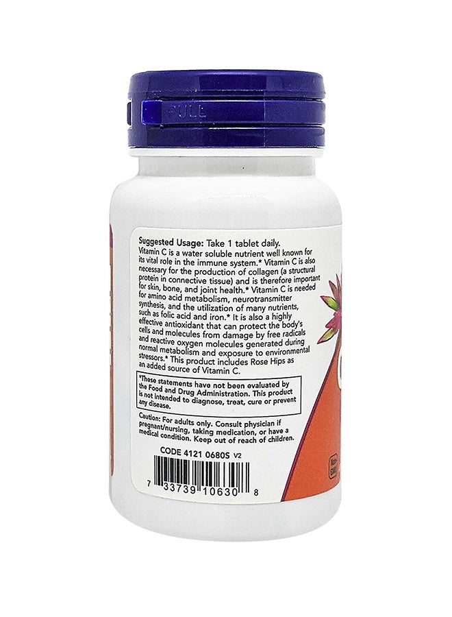 Now Foods Vitamin C-1000 30 Tablets - Image 3