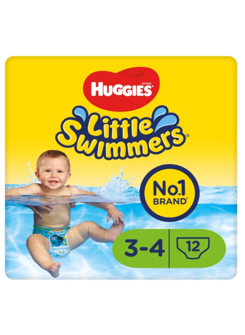 Huggies Little Swimmers Swim Nappies 7-12kg (Pack of 12) - Image 2