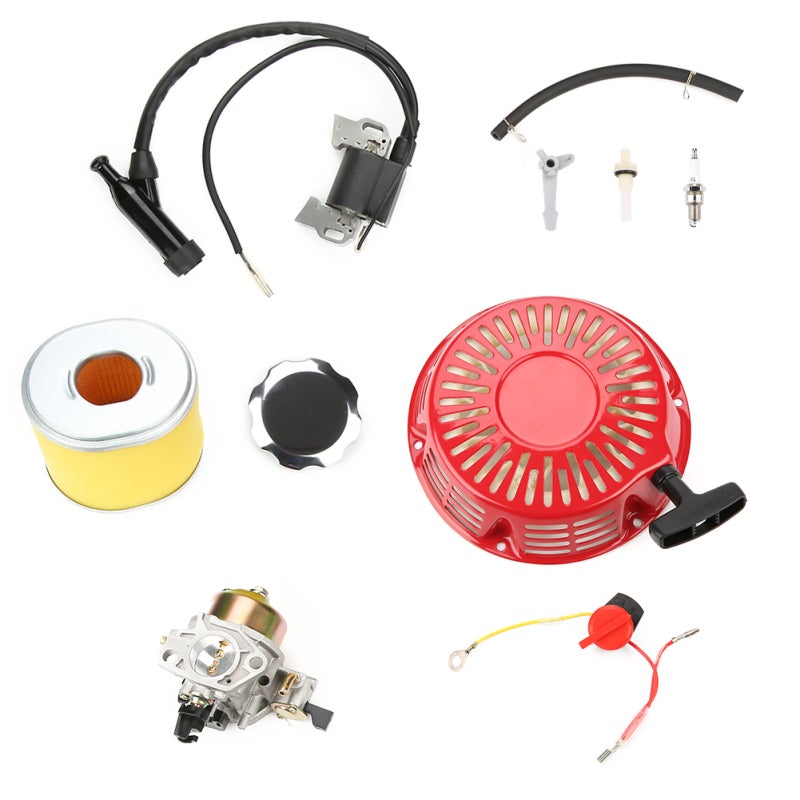 Ignition Coil Spark Plug Air Filter Carburetor Gasket Set - 100% New High Quality Durable Material Simple Design for Honda GX340 11HP GX390 13HP Gasoline Small Engine Parts - Image 1