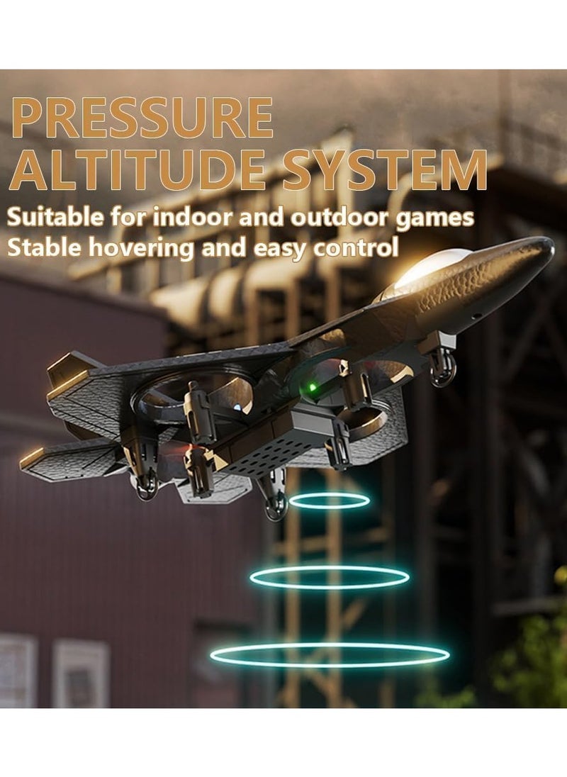Chase Up RC Aeroplan 2.4GHz Remote Controlled Aeroplan L0712 Quadcopter Floating Fighter Plane RC Aeroplan RTF for Beginners, Children and Adults, A Plane Toy with Coloured Lights USB Charging  - Image 3