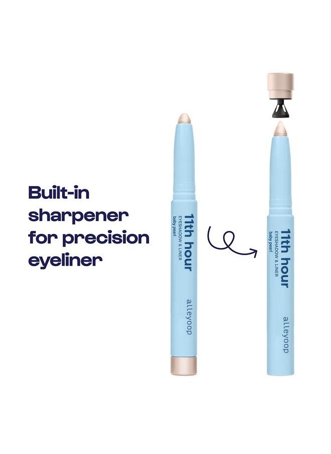 ALLEYOOP 11th Hour Cream Eye Shadow Sticks - Baby Pearl (Shimmer) - Award-winning Eyeshadow Stick - Smudge-Proof and Crease Proof for Over 11 Hours - Easy-To-Apply and Compact for Travel, 0.05 Oz  - Image 2