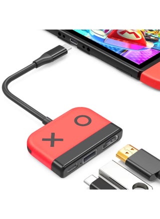 Switch Dock for OLED Nintendo Switch,Portable TV Dock with HDMI USB 3.0 Port and USB C Charging,Travel Dock for Nintendo Switch Steam Deck Samsung MacBook Pro/Air and More - pzsku/Z008E6D5F16C04EBFEFA5Z/45/_/1721490800/38ae6138-9a88-4d92-9896-33e290ede400