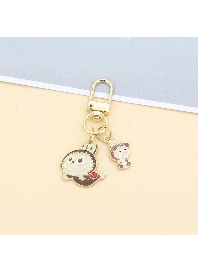 LABUBU Cute Cartoon Labubu Keychain Pendant  - Image 1