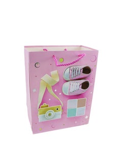 AL QADAH Paper Gift Bag Baby Girl 18x10x23Cm  - Image 1