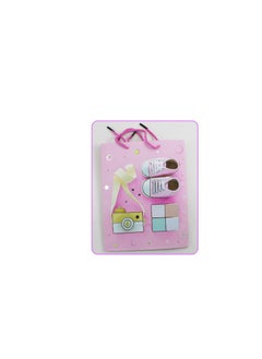 AL QADAH Paper Gift Bag Baby Girl 18x10x23Cm  - Image 3