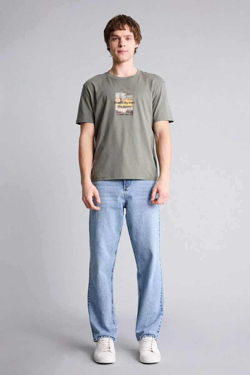 ديفاكتو 100% Cotton Printed T-Shirt