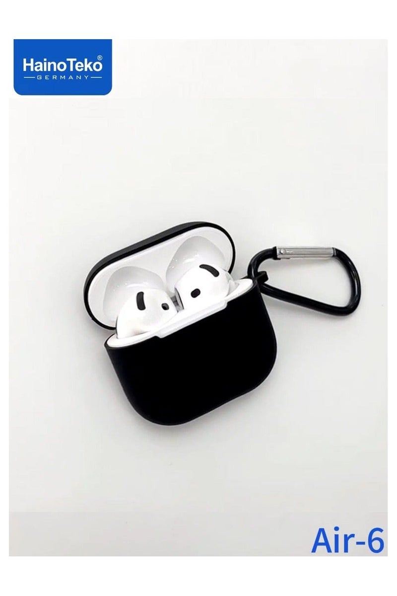 Haino Teko Air-6 Bluetooth Earphones With Built-in Speaker Multi Functional Touch Control and Microphone Compatible With Android Mobile and Tablets White - Image 4