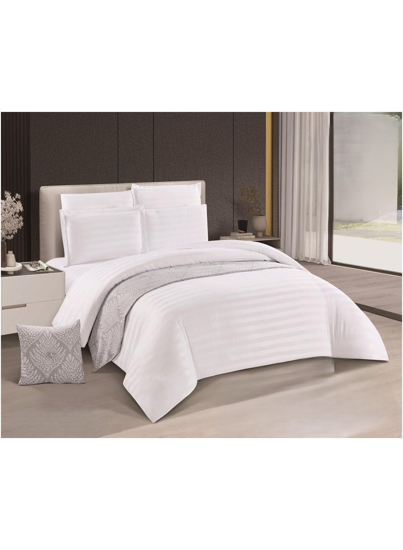 مارك مفرش نفرين فندقي ملكي ليمنحك الاناقة والراحه من اجود أنواع الخامات مقاس 240*260سم - Image 1