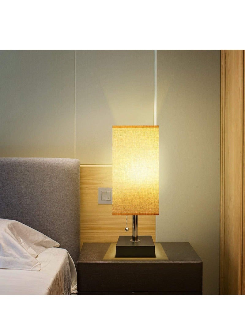 شاربدو مصباح طاولة بغطاء قماشي بغطاء شحن USB مع 3 درجات حرارة ملونة لمبة LED - Image 5