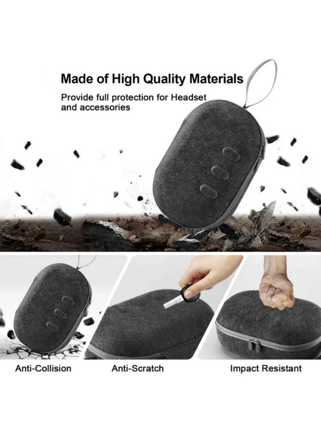 1PCS Hard EVA Carrying Case Compatible with Meta Quest 3 Portable Travel Storage Bag Large Capacity Protective Case for VR Headset Touch Controllers & Full Accessories - Image 4