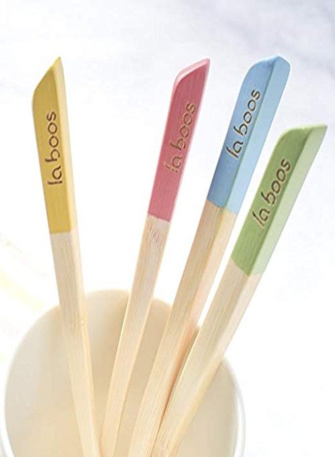 Laboos Best Nature Manual Color Bamboo Toothbrush - Extra Soft Compact Bristle, Biodegradable for Gingivitis and Sensitive Teeth (4 PCS) - Image 2