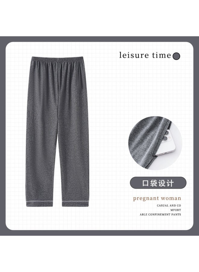 Men's Pure Cotton Pajama Pants Widened And Extra-large Casual Pants Trousers Four-season Cotton Outer Wearing Home Pants Single Pants