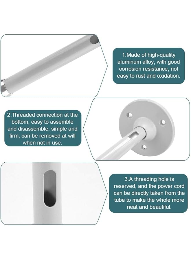 erorex Projector Wall Mini Ceiling Mount Stand Universal Projector Ceiling Mount Bracket 360 Swivel 90 Tilt Wall Mount Hanger Tilt And Swivel Projector Holder For Most Mini Projector Bracket - Image 4