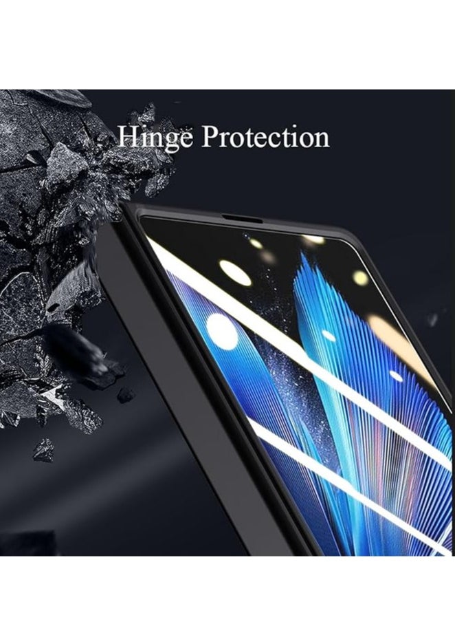 General - Vivo X Fold 3/3 Pro Hinge Protection Premium Leather Case with Screen Protector Function Stand, Full Coverage, Shock Resistant, for X Fold 3/3 Pro - Image 1