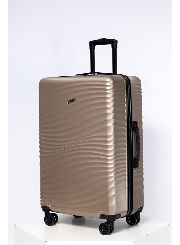 Space Luggage Set, ABS Material including Carry On Cabin Sizes, 14/20/24/28 Inches, Champagne - Image 3