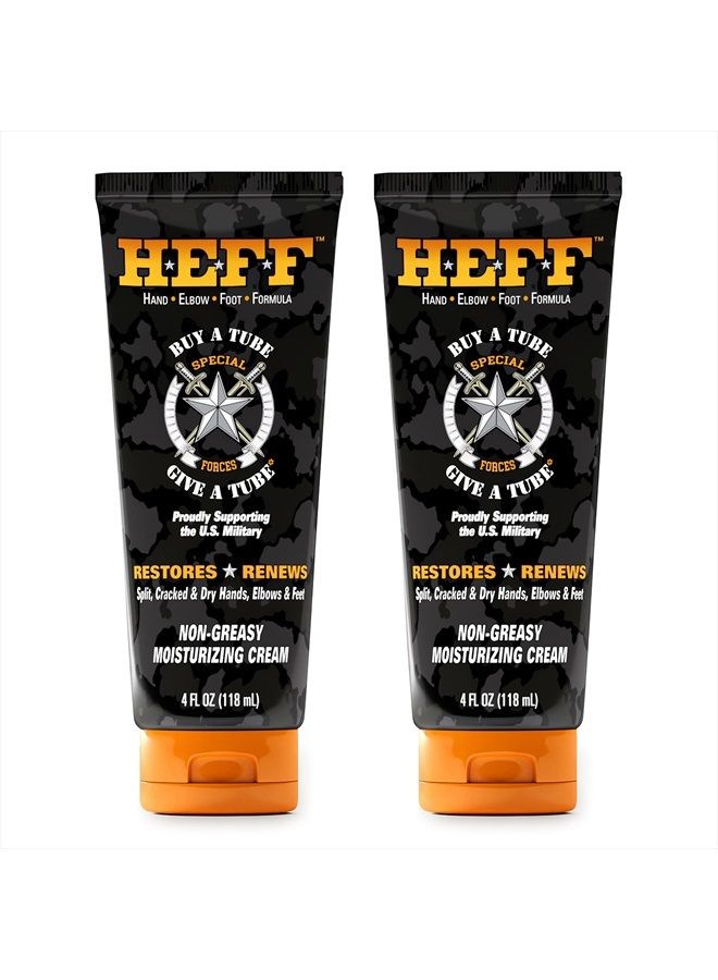 HEFF Hand Elbow Foot Formula Moisturizing Lotion, 4 oz., 2 Pack – For Dry, Flaky Skin, Paraben-Free, Dry Skin Relief, black - Image 1