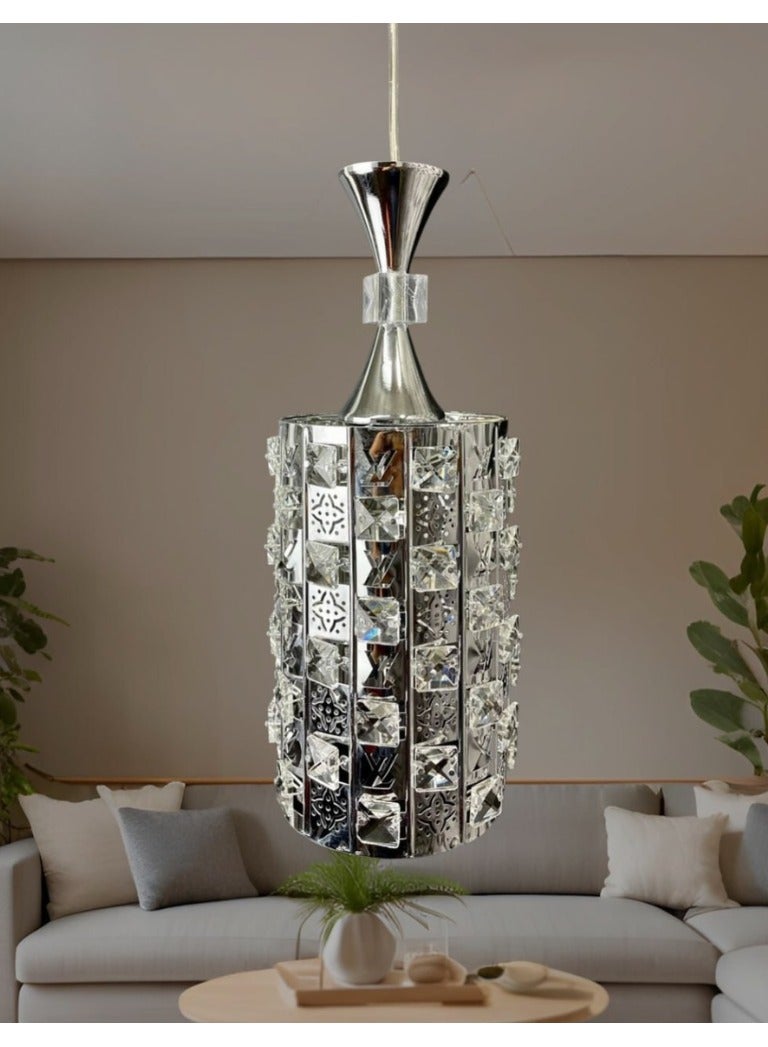 Modern crystal color single pendant Silver 1 bulb  Code 105