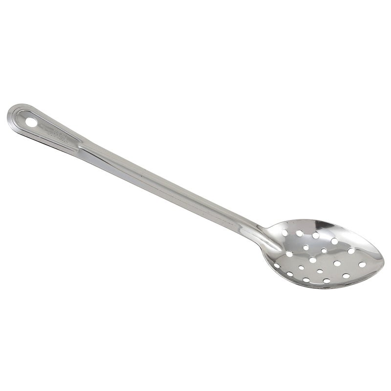 Winco Prime Stainless Steel Basting Spoon NSF Perforated 13