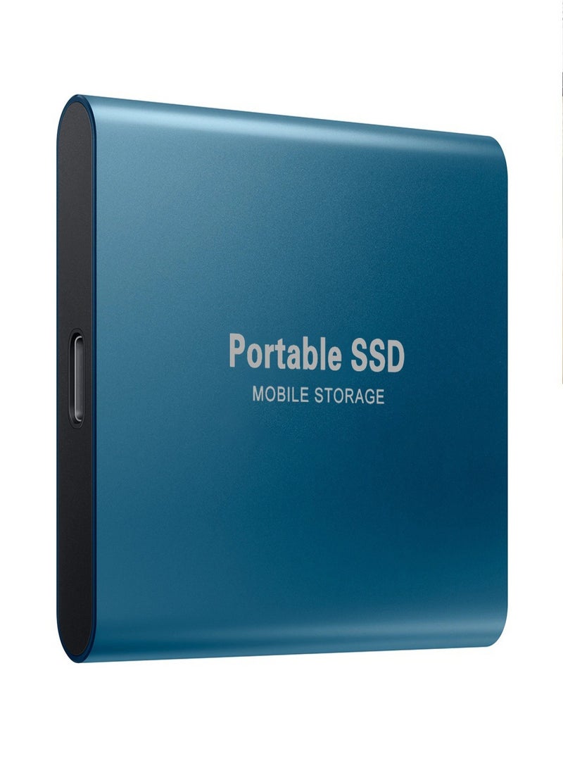محرك أقراص صلبة SSD عالي السرعة محمول بسعة 4 تيرابايت أزرق