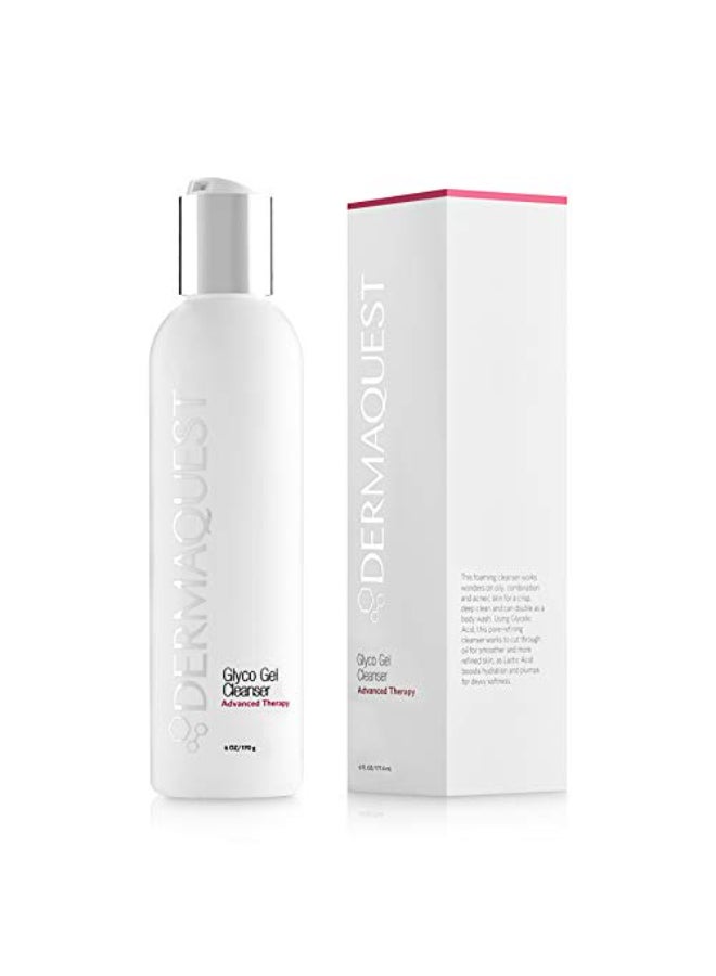 DermaQuest Advanced Therapy Foaming Glyco Gel Based Cleanser with 15 Glycolic Acid Lactic Acid Deep Cleansing Daily Face Wash for Oily Skin and Papular Acne 6 oz - Image 1