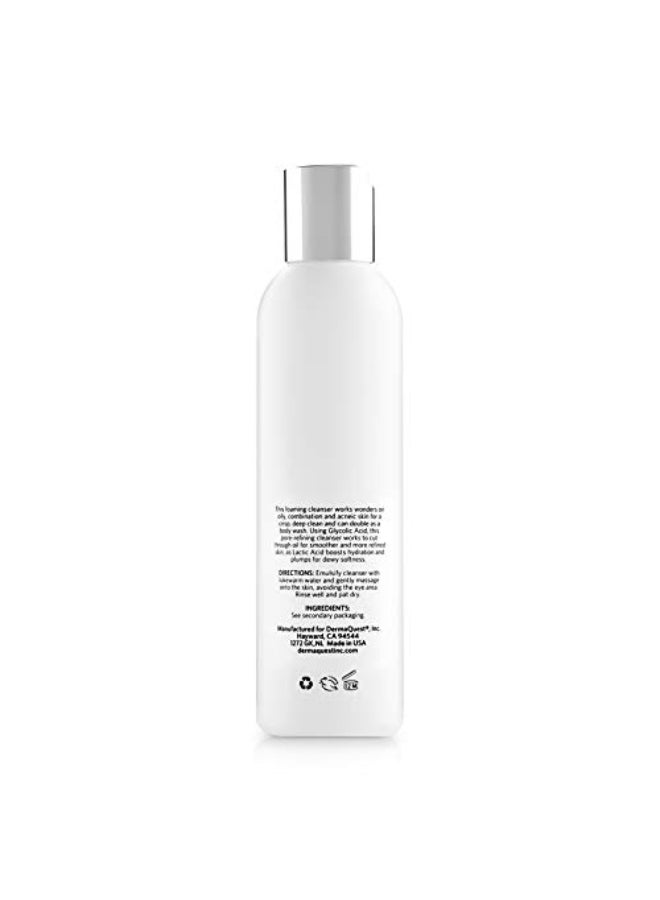 DermaQuest Advanced Therapy Foaming Glyco Gel Based Cleanser with 15 Glycolic Acid Lactic Acid Deep Cleansing Daily Face Wash for Oily Skin and Papular Acne 6 oz - Image 3