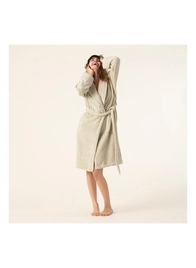 Solid Natural - Green Bathrobe.