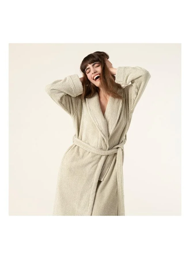 Zsa Zsa Zsu  Solid Natural - Green Bathrobe. for Women | Best Price UAE
