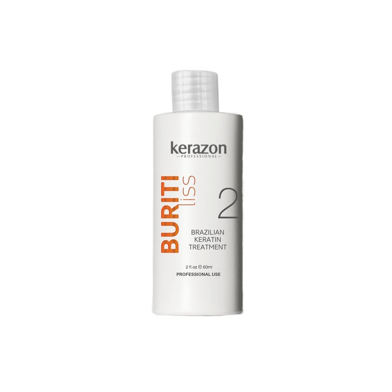 KERAZON Brazilian Keratin Treatment Kerazon Buriti Liss 2 fl oz 60ml  For All Hair Types Pack of 1 