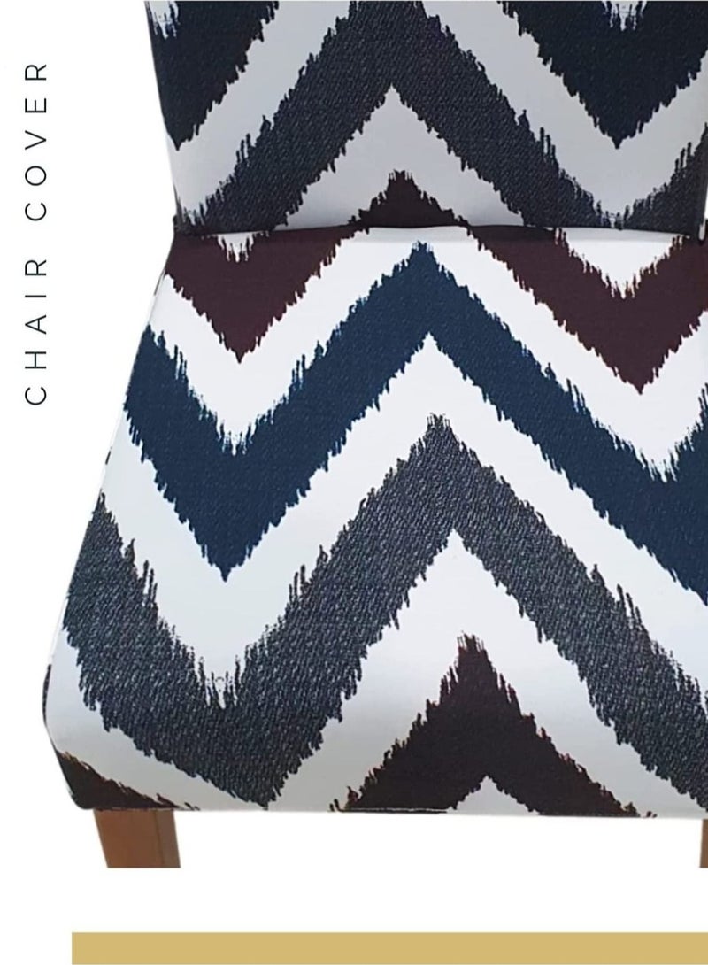 Captaintech Chair Covers for Dining Room, Stretch Chair Slipcovers for Decorative Stretch Dining Cover, Washable Spandex Kitchen Chair Slipcovers, Removable Seat Protector for Home or Party ( 2 Pack ) - Image 4