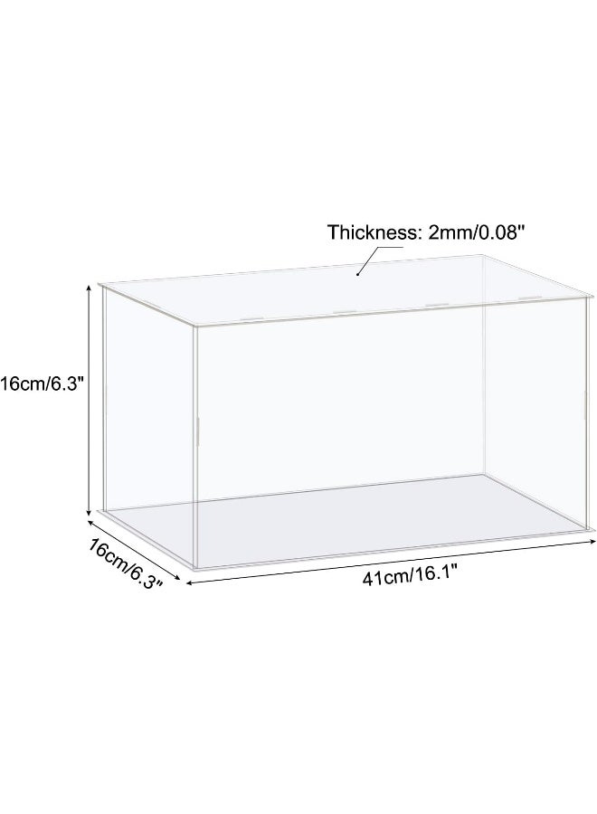 TPGP Acrylic Display Case Box Clear Dustproof Protection Showcase 41X16X16Cm For Collectibles Display - Image 2