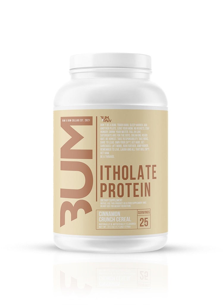 Raw Nutrition RAW CBUM Itholate Protein - Chris Bumstead's Elite Whey Isolate, Zero Fat, Supreme Digestibility, Champion-Grade Muscle Nutrition - Cinnamon Crunch Cereal, 25 Servings  - Image 1