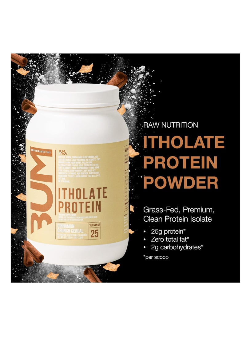 Raw Nutrition RAW CBUM Itholate Protein - Chris Bumstead's Elite Whey Isolate, Zero Fat, Supreme Digestibility, Champion-Grade Muscle Nutrition - Cinnamon Crunch Cereal, 25 Servings  - Image 2