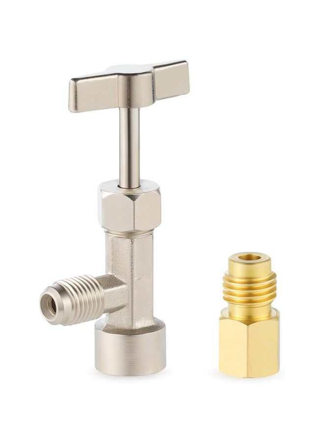 Generic Self Sealing Can Tap, Self-Sealing Can Opener for Refrigerant Self-Sealing Cans, with Tank Adapter for 1/4" and 1/2" AC Charging Hoses (Size : CT343) - Image 1