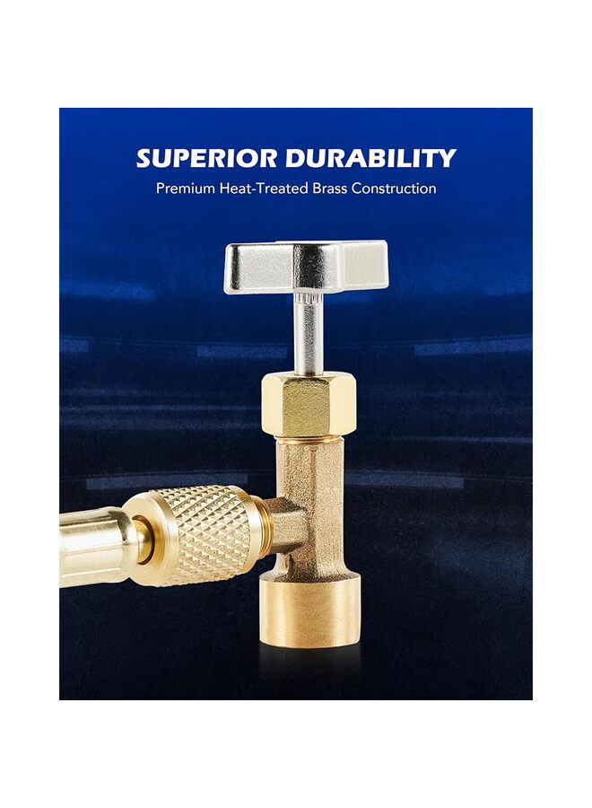 Generic Self Sealing Can Tap, Self-Sealing Can Opener for Refrigerant Self-Sealing Cans, with Tank Adapter for 1/4" and 1/2" AC Charging Hoses (Size : CT343) - Image 3