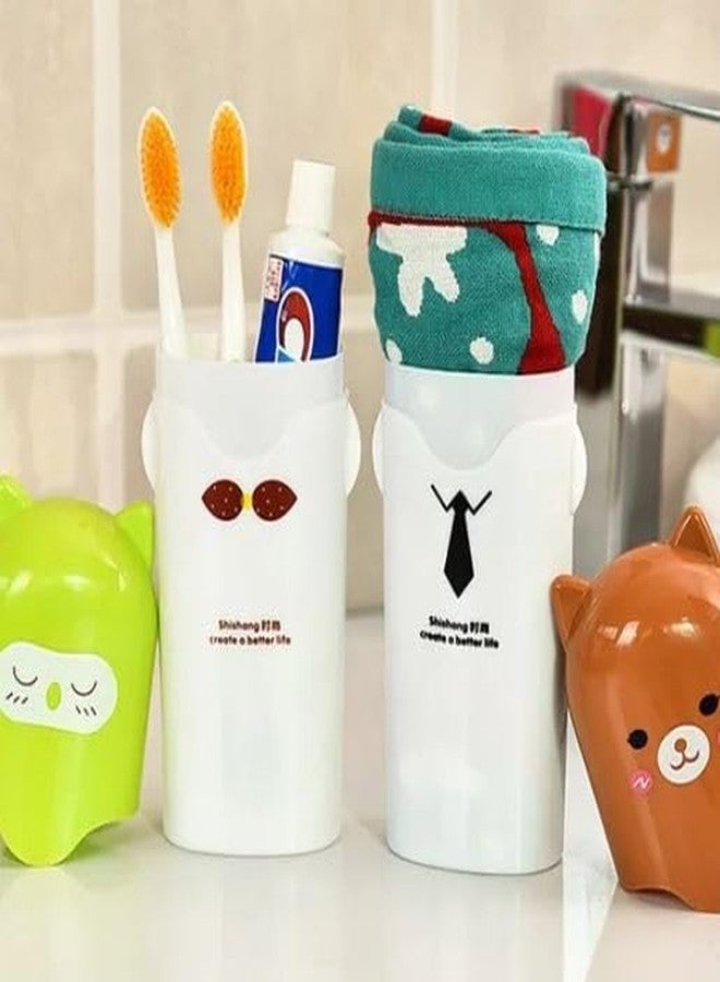 ImegaZ Anti Bacterial Toothbrush Container/Tooth Brush Holder/Tooth Brush Case/Travel Accessories Multicolor- Pack of 3 - Image 3