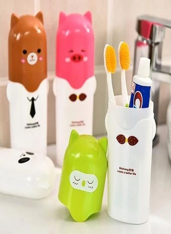 ImegaZ Anti Bacterial Toothbrush Container/Tooth Brush Holder/Tooth Brush Case/Travel Accessories Multicolor- Pack of 3 - Image 2