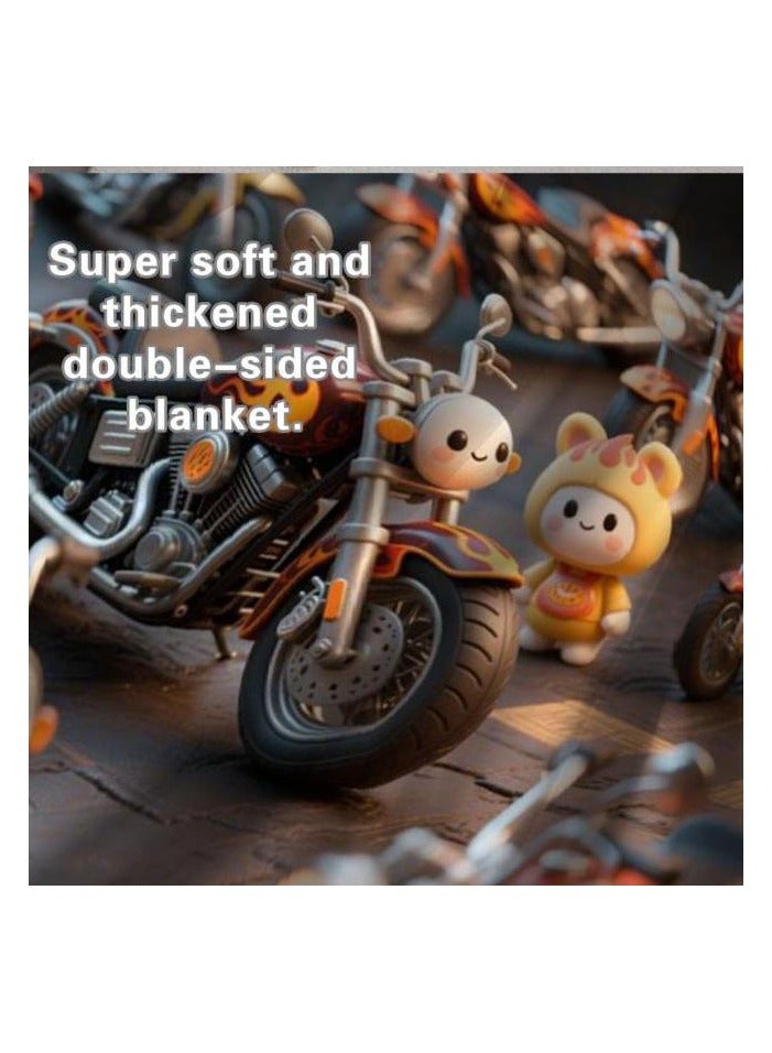 عام بطانية رقيقة من الفانيلا (دافئة ومريحة، ومناسبة للنوم واستخدام الألعاب وإزالة الغبار ومقاومة للرمل) 150 سم * 200 سم - 821 - Image 1