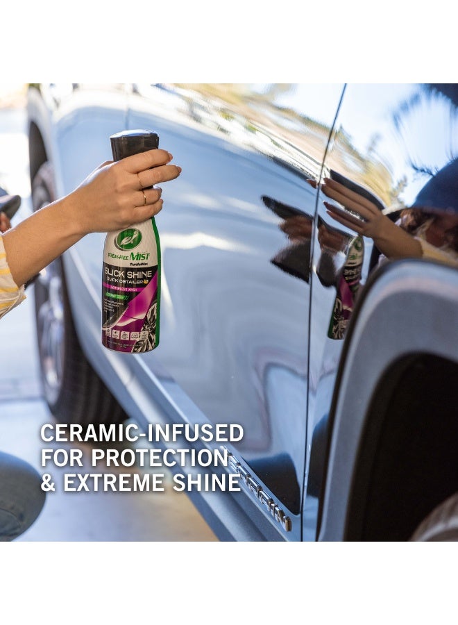 Turtle wax Streak-Free Slick Shine Quick Mist Detailer Waterless Wash Ceramic Repel & Protect Uv Protection 591 ML - Image 2